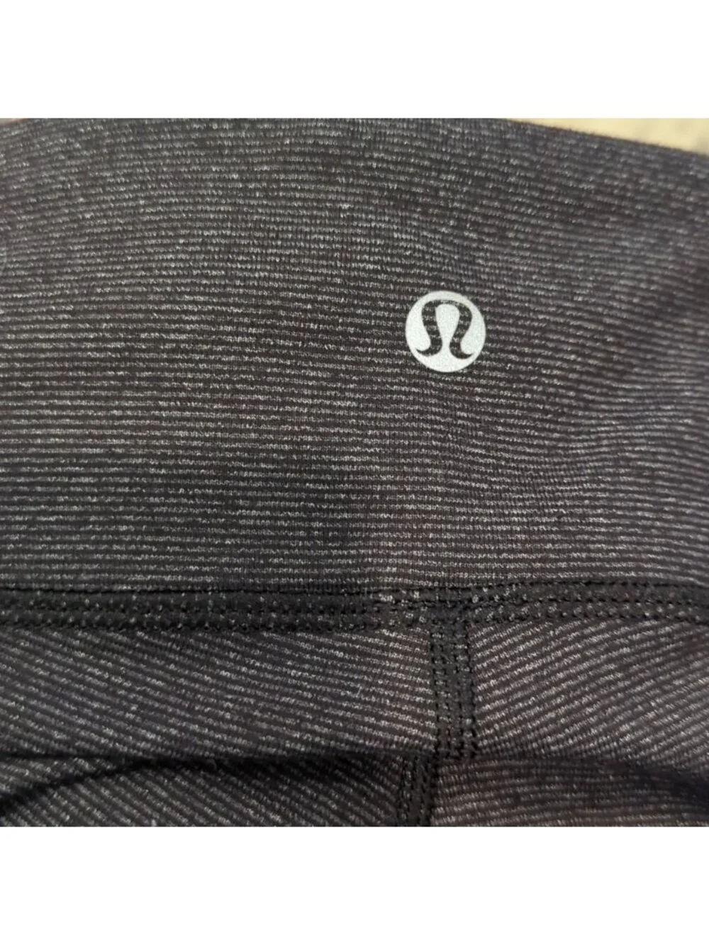 Lululemon Wunder Under PantWee Stripe Black Heathered Black / Black